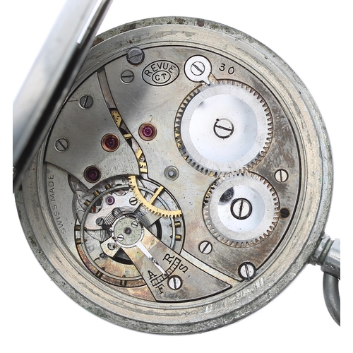 206 - Rare Longines 'Weems' British Military RAF Aviators wristwatch, circa 1940, movement no. 5902xxx, 60... 