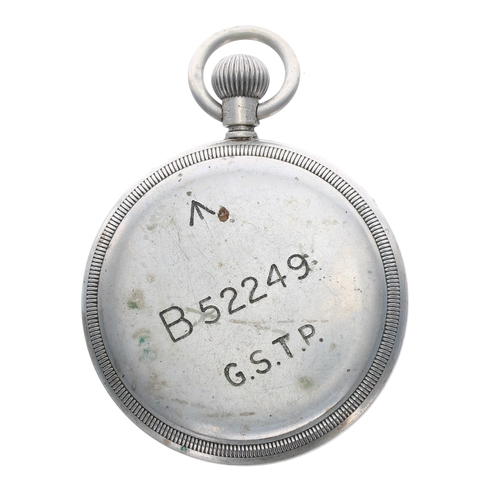 227 - Revue Thommen WWII British Military Army issue nickel cased lever pocket watch, cal. 30 15 jewel mov... 