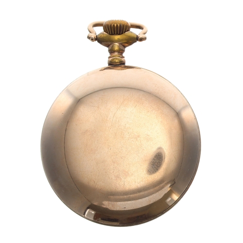 236 - American Waltham '845 model' lever set gold plated pocket watch, circa 1907, signed 21 jewel adjuste... 