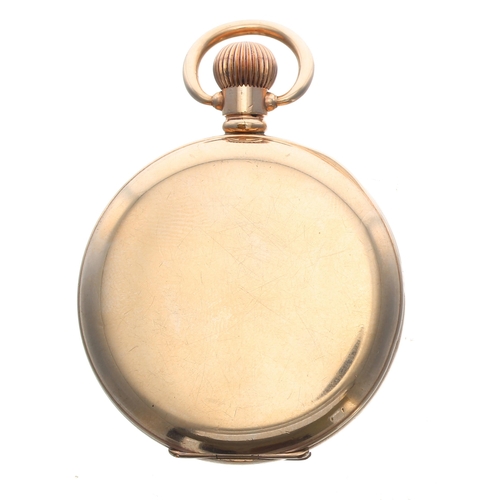 243 - American Waltham gold plated lever pocket watch, circa 1907, signed 17 jewel movement, no. 15963xxx,... 