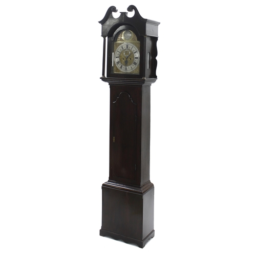 1823 - Good oak eight day longcase clock, the 12