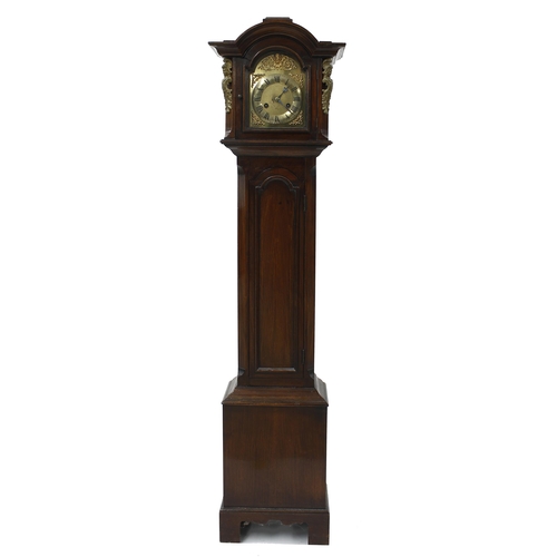 1826 - Good mahogany eight day granddaughter clock with German movement, the 6