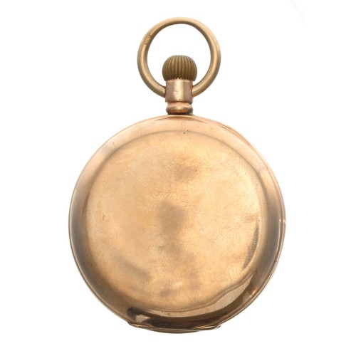 288 - Herald 9ct lever pocket watch, Birmingham 1922, signed movement with compensated balance and regulat... 