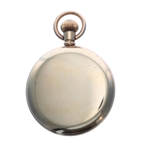 309 - Pinnacle gold plated lever pocket watch, signed 15 jewel movement with compensated balance and regul... 