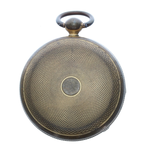 321 - Early English gilt metal verge pocket watch, the fusee movement signed Will'm Mason, London, no. 44,... 