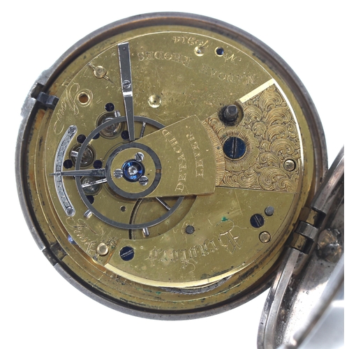 332 - Victorian silver 'Detached Lever' pair cased pocket watch, Birmingham 1841, the fusee movement signe... 