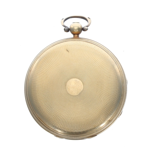 334 - William IV 18ct verge pocket watch, London 1836, the fusee movement signed G&W E Etheridge, Mark... 