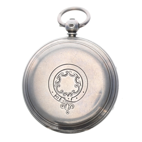 345 - Edwardian silver fusee lever pocket watch, Chester 1901, the movement signed S & T. Maddock. Fro... 