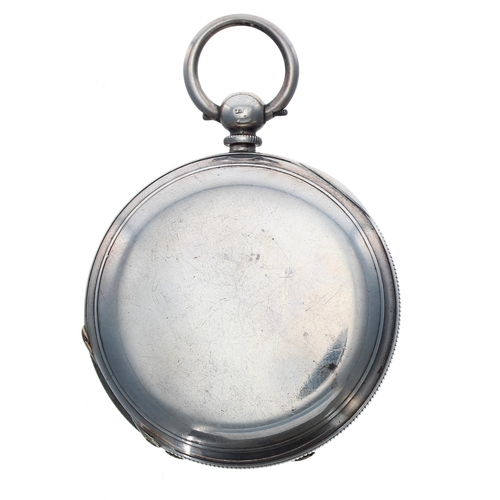 357 - Victorian silver fusee lever hunter pocket watch, Chester 1890, the movement signed T.R. Russell, ma... 