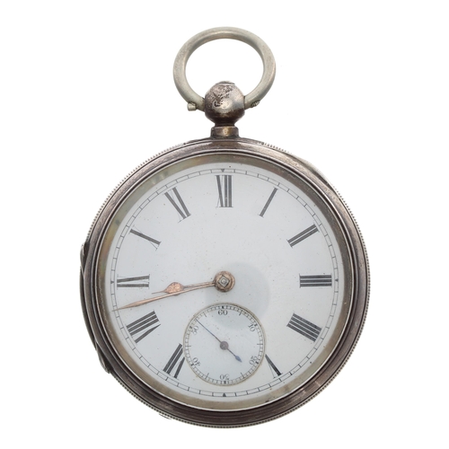 259 - Victorian silver fusee lever pocket watch, Chester 1896, unsigned movement, no. 41362, with engraved... 