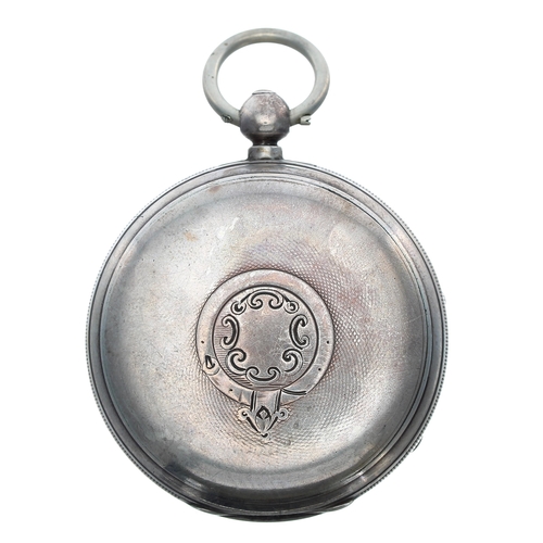 259 - Victorian silver fusee lever pocket watch, Chester 1896, unsigned movement, no. 41362, with engraved... 