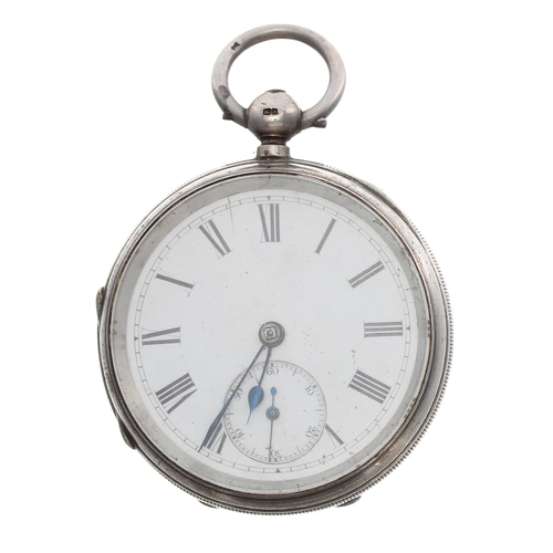 260 - Victorian silver fusee lever pocket watch, London 1888, the movement signed Adam Burdess, Coventry, ... 