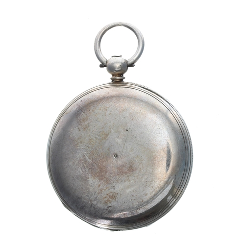 326 - Victorian silver fusee lever hunter pocket watch, London 1858, the movement signed Rowell, Oxford, n... 