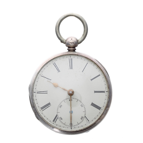 327 - Victorian silver fusee lever pocket watch, Chester 1854, the movement signed George Parker, Ulversto... 