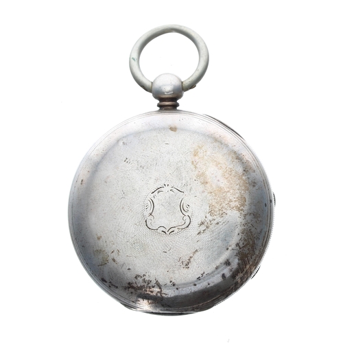 327 - Victorian silver fusee lever pocket watch, Chester 1854, the movement signed George Parker, Ulversto... 