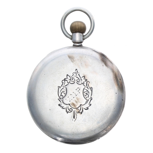 247 - Zenith small silver (0.935) lever pocket watch, circa 1913, signed movement with compensated balance... 