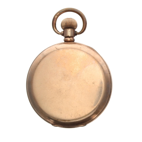 168 - American Waltham gold plated lever pocket watch, serial no. 23846220, circa 1920, signed movement an... 