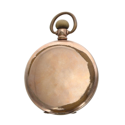 167 - American Waltham gold plated lever hunter pocket watch, serial no. 18817055, circa 1912, signed 15 j... 