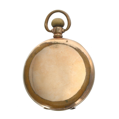 167 - American Waltham gold plated lever hunter pocket watch, serial no. 18817055, circa 1912, signed 15 j... 