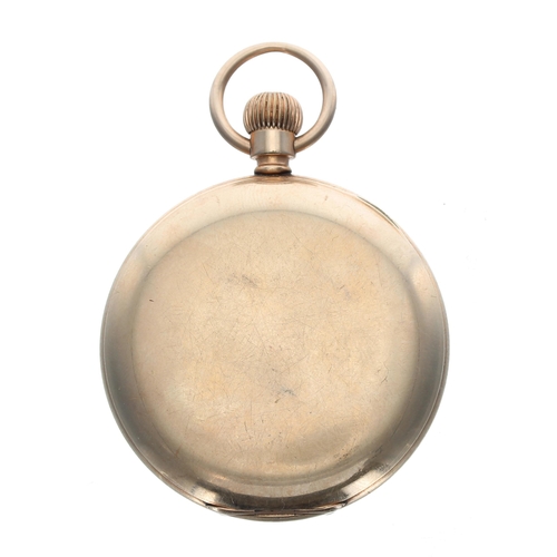 164 - American Waltham gold plated half hunter lever pocket watch, serial no. 7747752, circa 1896, signed ... 