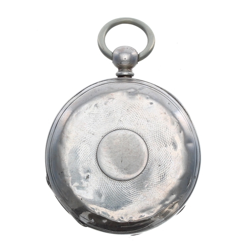 162 - American Waltham 'Martyn Sq.' silver lever pocket watch, serial no. 1078078, Chester 1877, signed Pa... 