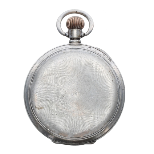 160 - American Waltham silver lever hunter pocket watch, serial no. 18945178, Birmingham 1914, signed move... 