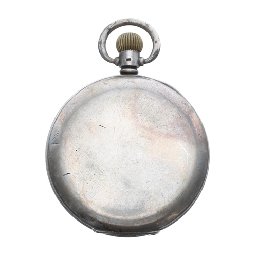 155 - American Waltham 'Traveler' silver lever half hunter pocket watch, no. 11861434, circa 1902, signed ... 