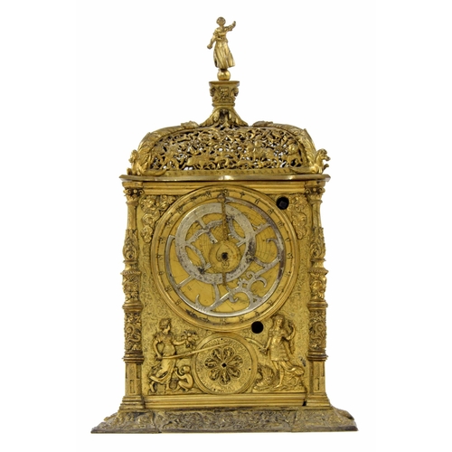 1388 - Interesting copy of a 16th century South German Astronomical table clock in the manner of Jeremias M... 