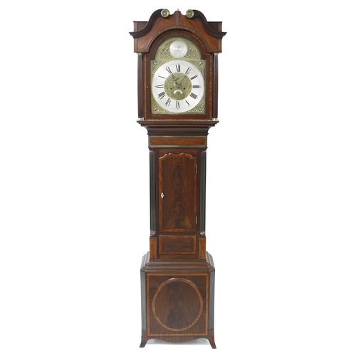 1819 - Mahogany eight day longcase clock, the 14