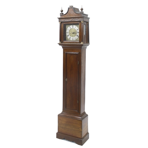 1828 - Oak eight day longcase clock, the 10