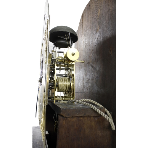 1835 - Good early Dutch walnut eight day longcase clock, the 13