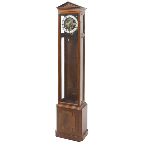 1838 - Good mahogany eight day longcase regulator clock, signed on the movement front plate P.G. Bradley, L... 