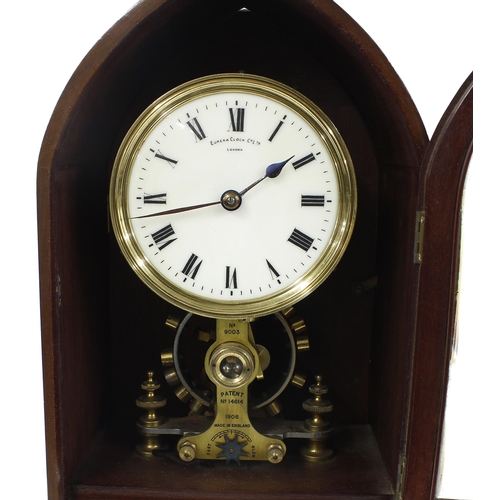 1139 - Rare Eureka electric mantel clock, the movement with the scarcer three-ball pivot bearings, the 4.5