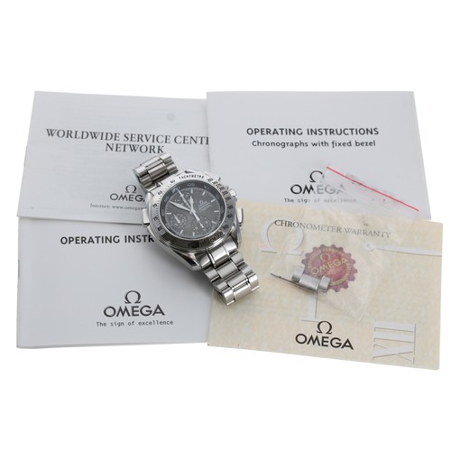 10 - Omega Speedmaster Rattrapante Chronograph Chronometer automatic stainless steel gentleman's wristwat... 