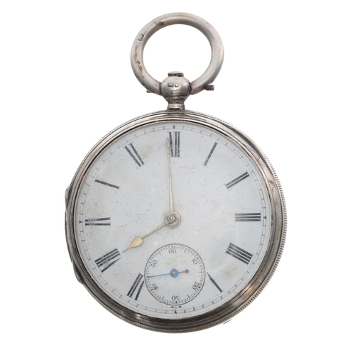 75 - Victorian silver fusee lever pocket watch, London 1878, the movement signed J. Murray, London, no. 2... 