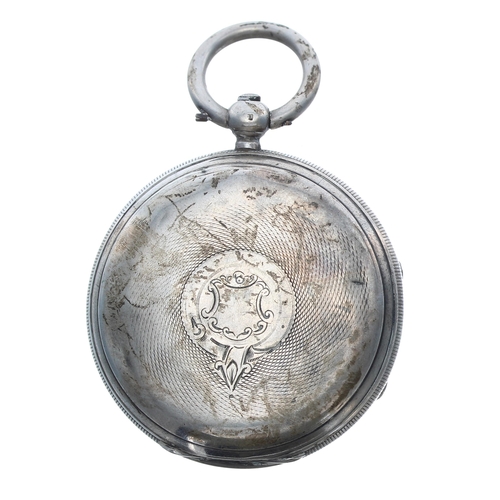 75 - Victorian silver fusee lever pocket watch, London 1878, the movement signed J. Murray, London, no. 2... 