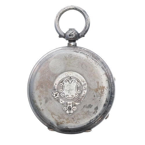 77 - Russell & Son silver fusee lever pocket watch, London 1895, the movement inscribed 'Chronometer ... 