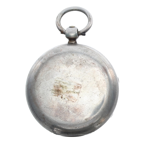 78 - Victorian silver fusee lever pocket watch, London 1886, the movement signed J.C. Sims, Watford, no. ... 