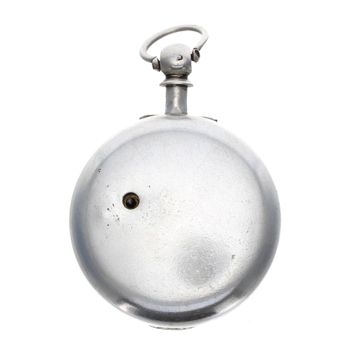 86 - Victorian silver fusee lever pair cased pocket watch, Birmingham 1856, unsigned movement, no. 16482,... 