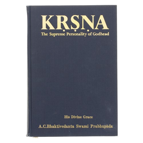 565 - Tony Zemaitis and George Harrison - an autographed hardback copy of 'KRSNA, The Supreme Personality ... 