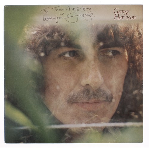 572 - Tony Zemaitis and George Harrison -  autographed self titled ('George Harrison') vinyl record, signe... 