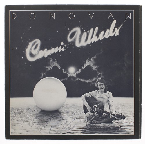 573 - Tony Zemaitis and Donovan interest - an autographed copy of Donovan's 'Cosmic Wheels' vinyl record, ... 