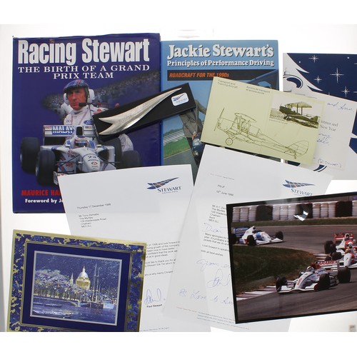 578 - Tony Zemaitis and Jackie Stewart interest - a selection of Stewart Grand Prix ephemera to include an... 