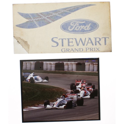 578 - Tony Zemaitis and Jackie Stewart interest - a selection of Stewart Grand Prix ephemera to include an... 