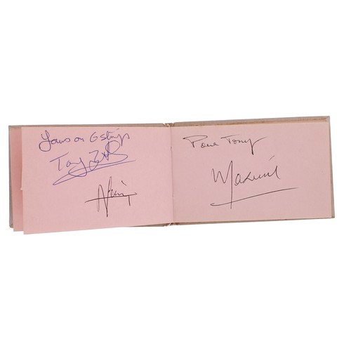 583 - Tony Zemaitis - the personal autograph book of Tony's son, Tony Zemaitis Jr., used for collecting hi... 