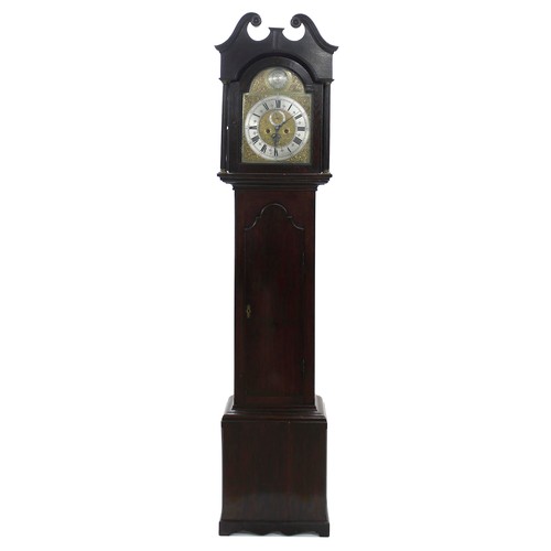 1823 - Good oak eight day longcase clock, the 12