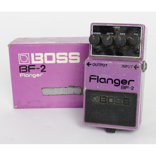 903 - 1983 Boss BF-2 Flanger guitar pedal, made in Japan, black label, boxed