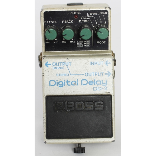 923 - 1984 Boss DD-2 Digital Delay guitar pedal, made in Japan, blue label