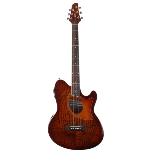 64 - Ibanez Talman TCM50-DBF electro-acoustic guitar, made in China; Body: honey burst finish; Neck: good... 