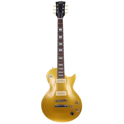 66 - 2008 Tokai Love Rock electric guitar, made in China; Body: gold finish, a few very light surface mar... 